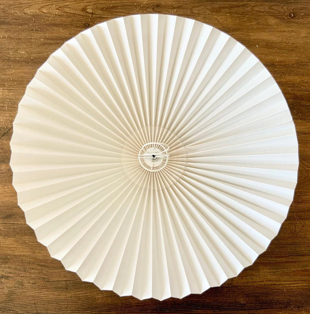 Twirl | Wavy Table Lamp, Pleated Shade Bedside Lamp, Modern Retro Squiggle Lamp for Living Room