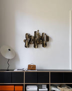 Twirl | Wavy Table Lamp, Pleated Shade Bedside Lamp, Modern Retro Squiggle Lamp for Living Room