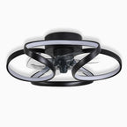 Bloom | Flower Ceiling Fan with Light and Remote, Flush Mount Dimmable LED Fan for Bedroom