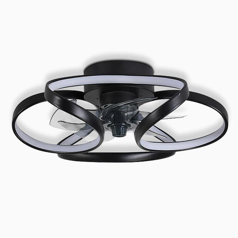 Bloom | Flower Ceiling Fan with Light and Remote, Flush Mount Dimmable LED Fan for Bedroom