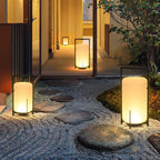 Hearth | Lantern Table Lamp, Modern Glass Lantern Light in Black or Silver, 3 Sizes