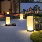 Hearth | Lantern Table Lamp, Modern Glass Lantern Light in Black or Silver, 3 Sizes