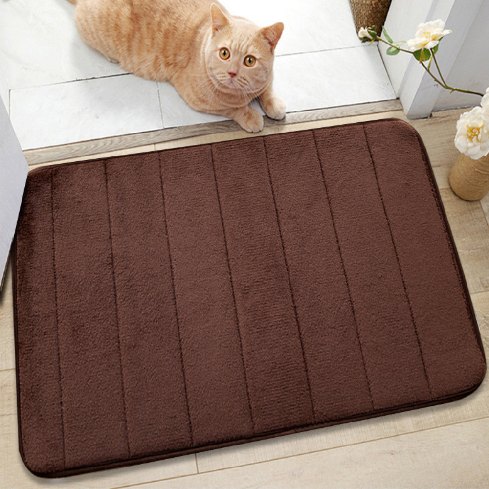 Velour | Plush Bath Mat, Ultra Soft Absorbent Bathroom Rug, Non Slip Machine Washable Shower Mat