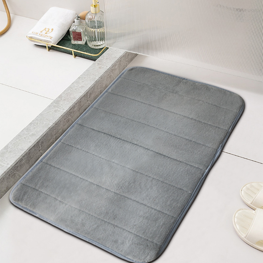 Velour | Plush Bath Mat, Ultra Soft Absorbent Bathroom Rug, Non Slip Machine Washable Shower Mat