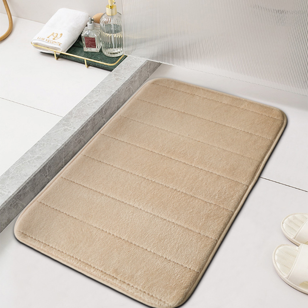 Velour | Plush Bath Mat, Ultra Soft Absorbent Bathroom Rug, Non Slip Machine Washable Shower Mat