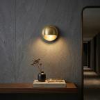 Cove | Brass Step Light, Eyelid Wall Light, Covered Porch