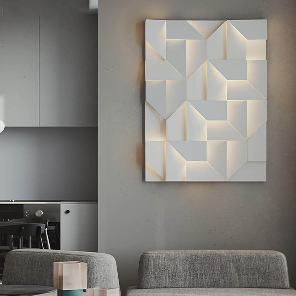Origami | Modern LED Wall Light, Sculptural White Wall Lamp, 7 Sizes