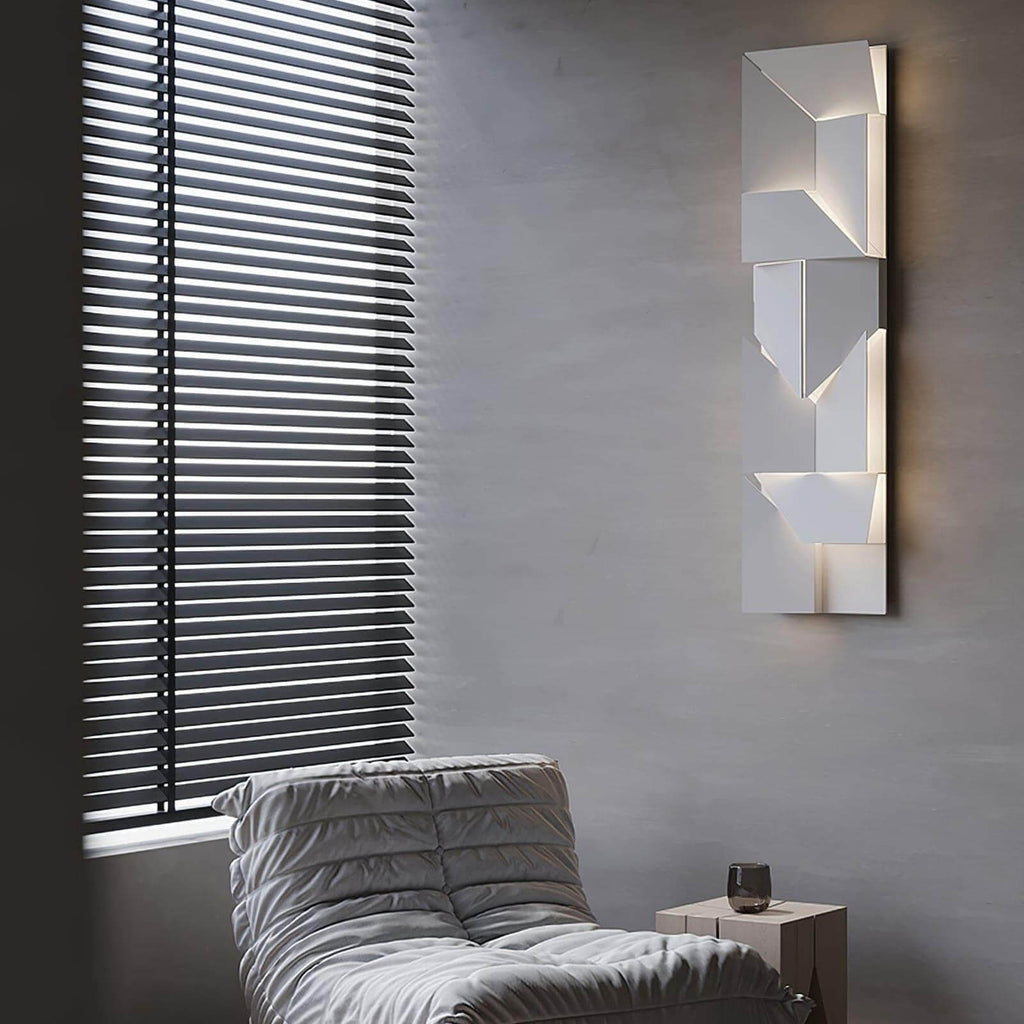 Origami | Modern LED Wall Light, Sculptural White Wall Lamp, 7 Sizes