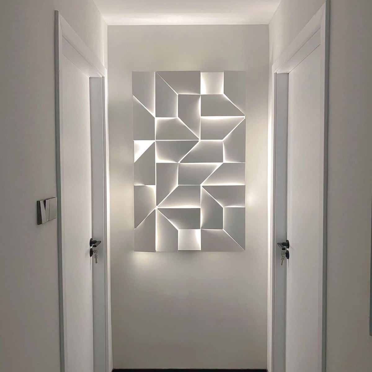Origami | Modern LED Wall Light, Sculptural White Wall Lamp, 7 Sizes