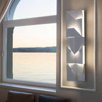 Origami | Modern LED Wall Light, Sculptural White Wall Lamp, 7 Sizes