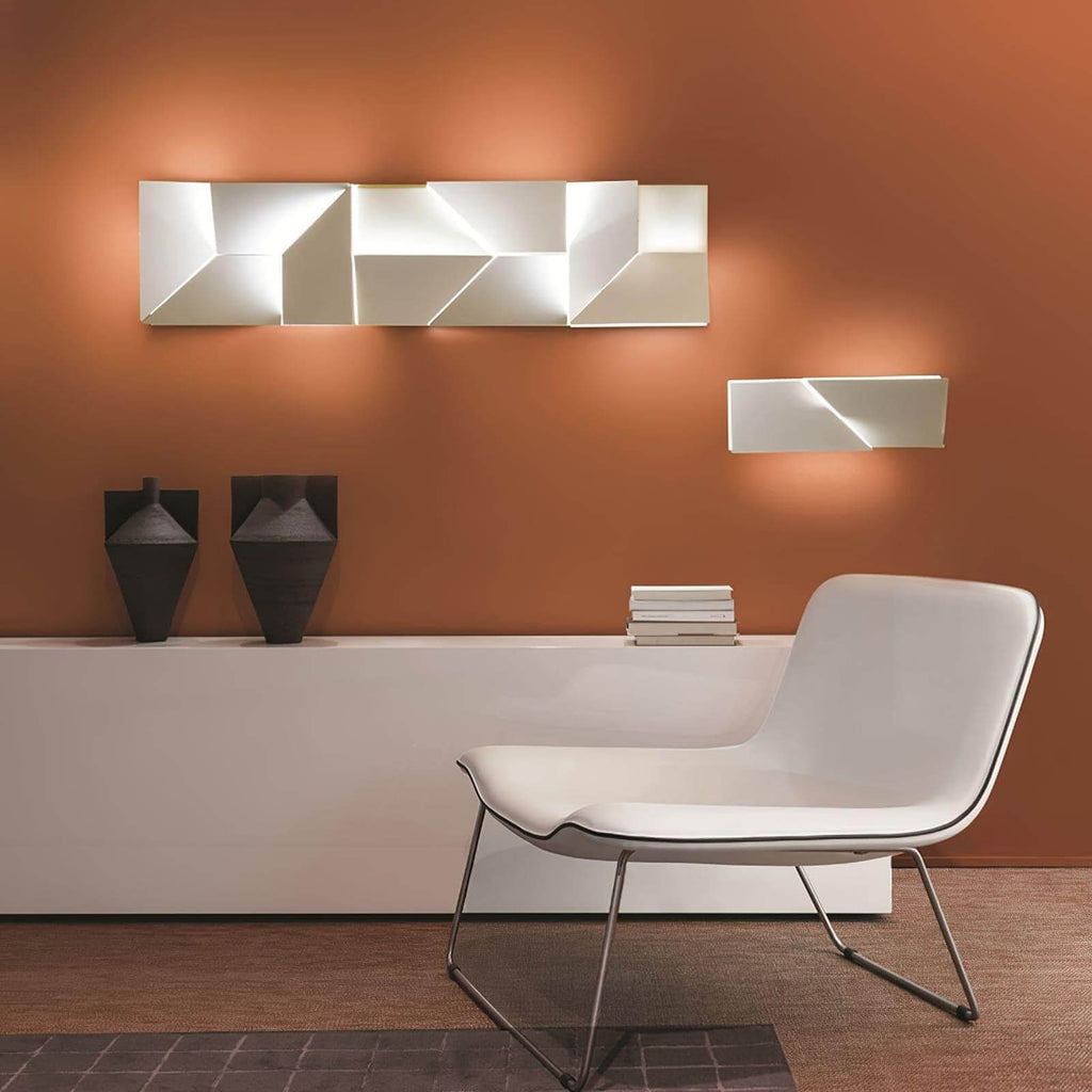 Origami | Modern LED Wall Light, Sculptural White Wall Lamp, 7 Sizes