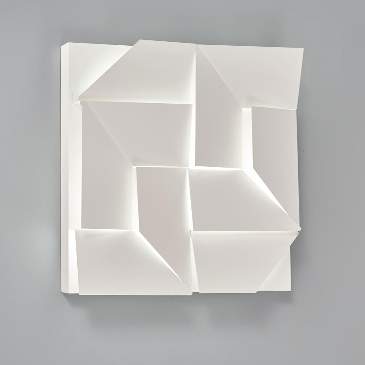 Origami | Modern LED Wall Light, Sculptural White Wall Lamp, 7 Sizes