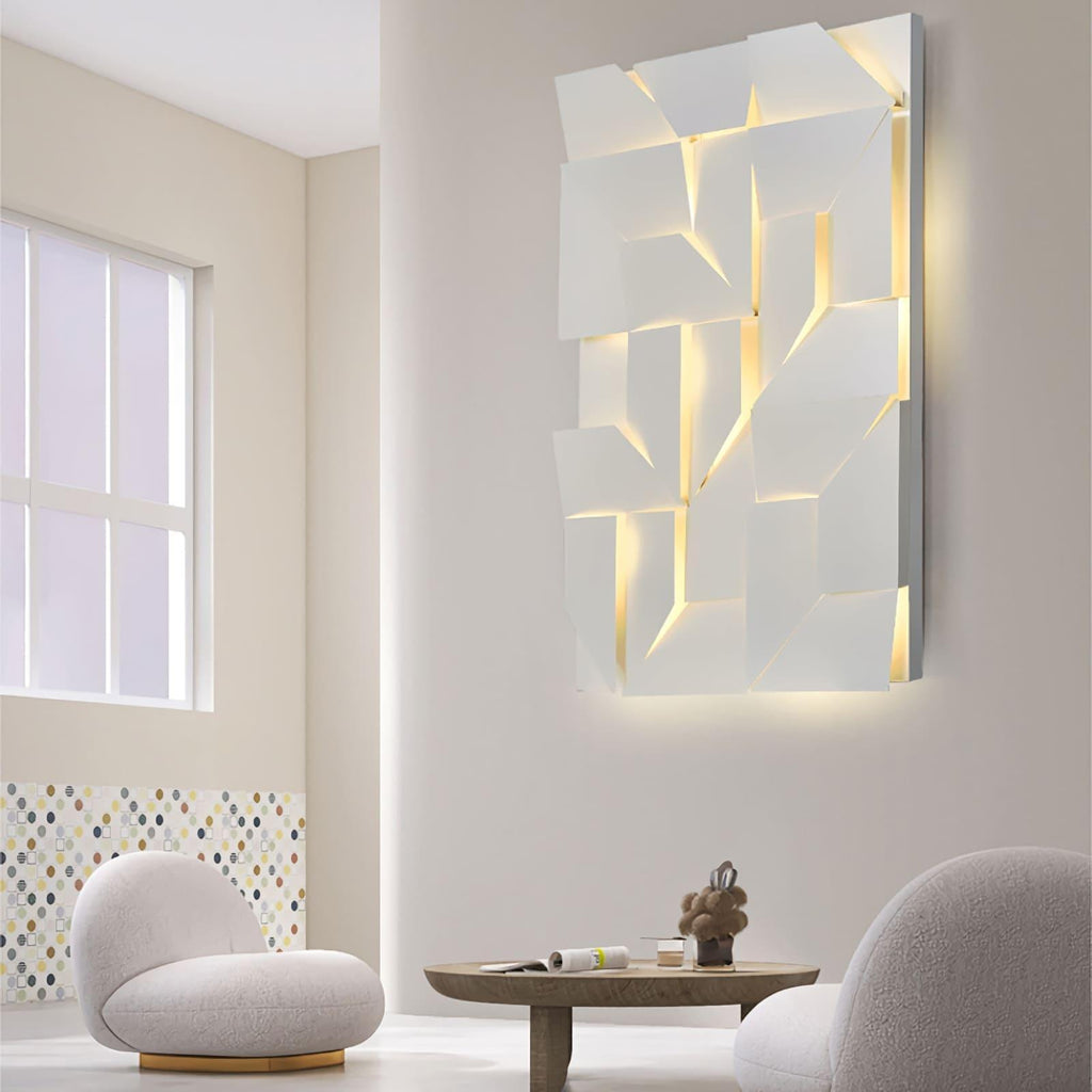 Origami | Modern LED Wall Light, Sculptural White Wall Lamp, 7 Sizes