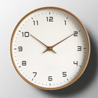 Linden | Minimalist Wooden Wall Clock, Silent Non Ticking Quartz Clock for Kitchen and Bedroom
