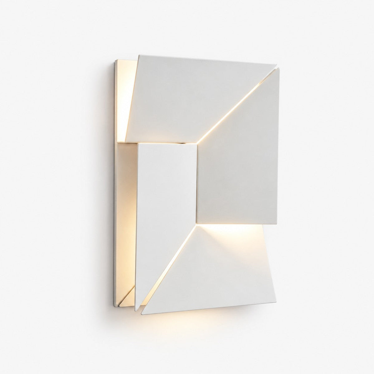 Origami | Modern LED Wall Light, Sculptural White Wall Lamp, 7 Sizes