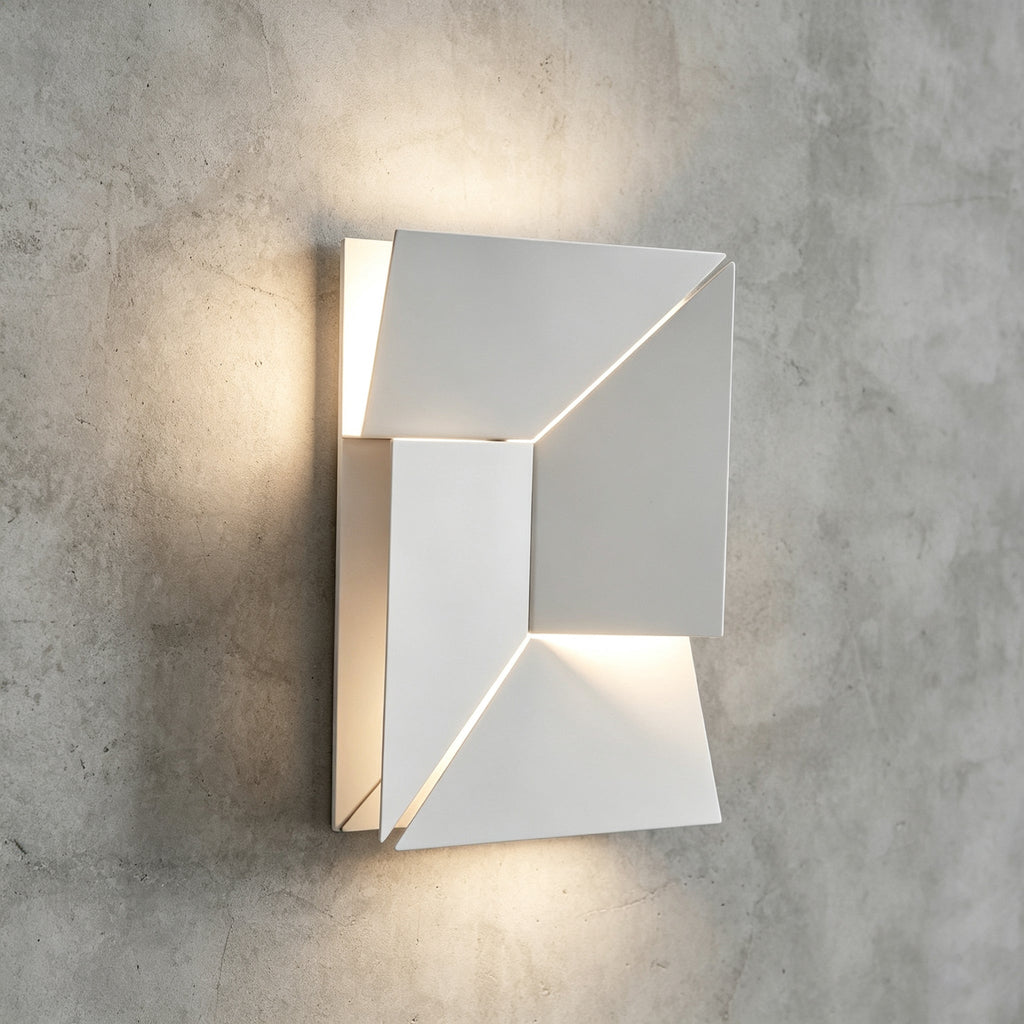 Origami | Modern LED Wall Light, Sculptural White Wall Lamp, 7 Sizes