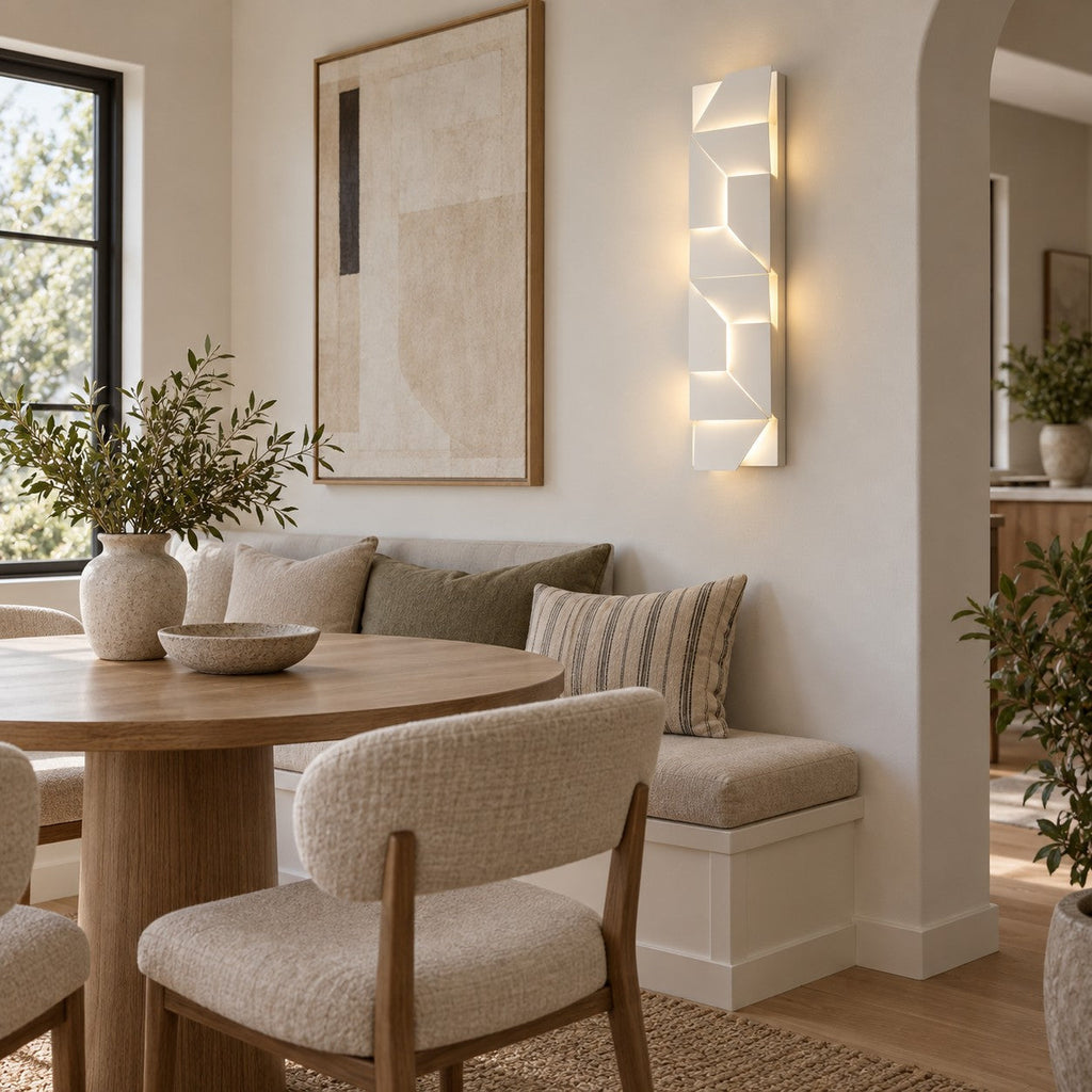Origami | Modern LED Wall Light, Sculptural White Wall Lamp, 7 Sizes