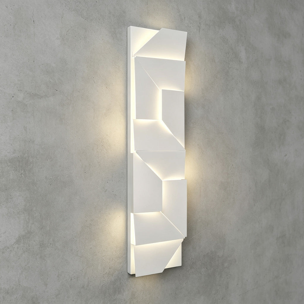 Origami | Modern LED Wall Light, Sculptural White Wall Lamp, 7 Sizes