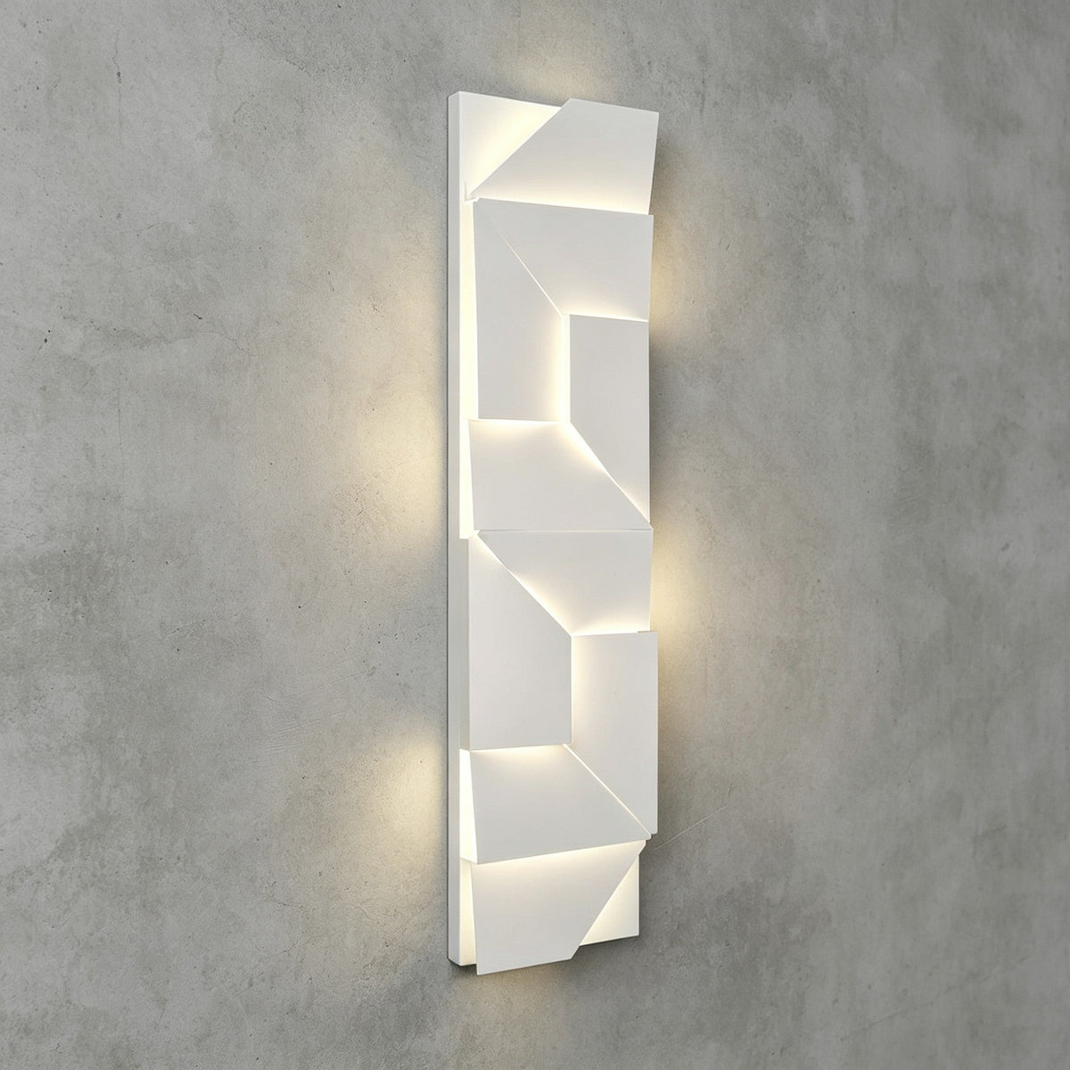 Origami | Modern LED Wall Light, Sculptural White Wall Lamp, 7 Sizes