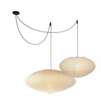 Shoji | Paper Lantern Pendant Light, Japanese Washi Rice Paper Chandelier, Large Japandi Hanging Lamp