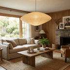 Shoji | Paper Lantern Pendant Light, Japanese Washi Rice Paper Chandelier, Large Japandi Hanging Lamp