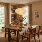 Shoji | Paper Lantern Pendant Light, Japanese Washi Rice Paper Chandelier, Large Japandi Hanging Lamp