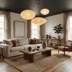 Shoji | Paper Lantern Pendant Light, Japanese Washi Rice Paper Chandelier, Large Japandi Hanging Lamp