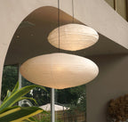 Shoji | Paper Lantern Pendant Light, Japanese Washi Rice Paper Chandelier, Large Japandi Hanging Lamp