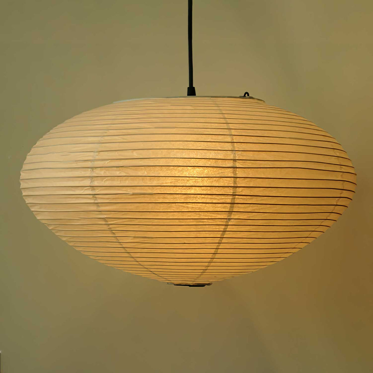 Shoji | Paper Lantern Pendant Light, Japanese Washi Rice Paper Chandelier, Large Japandi Hanging Lamp