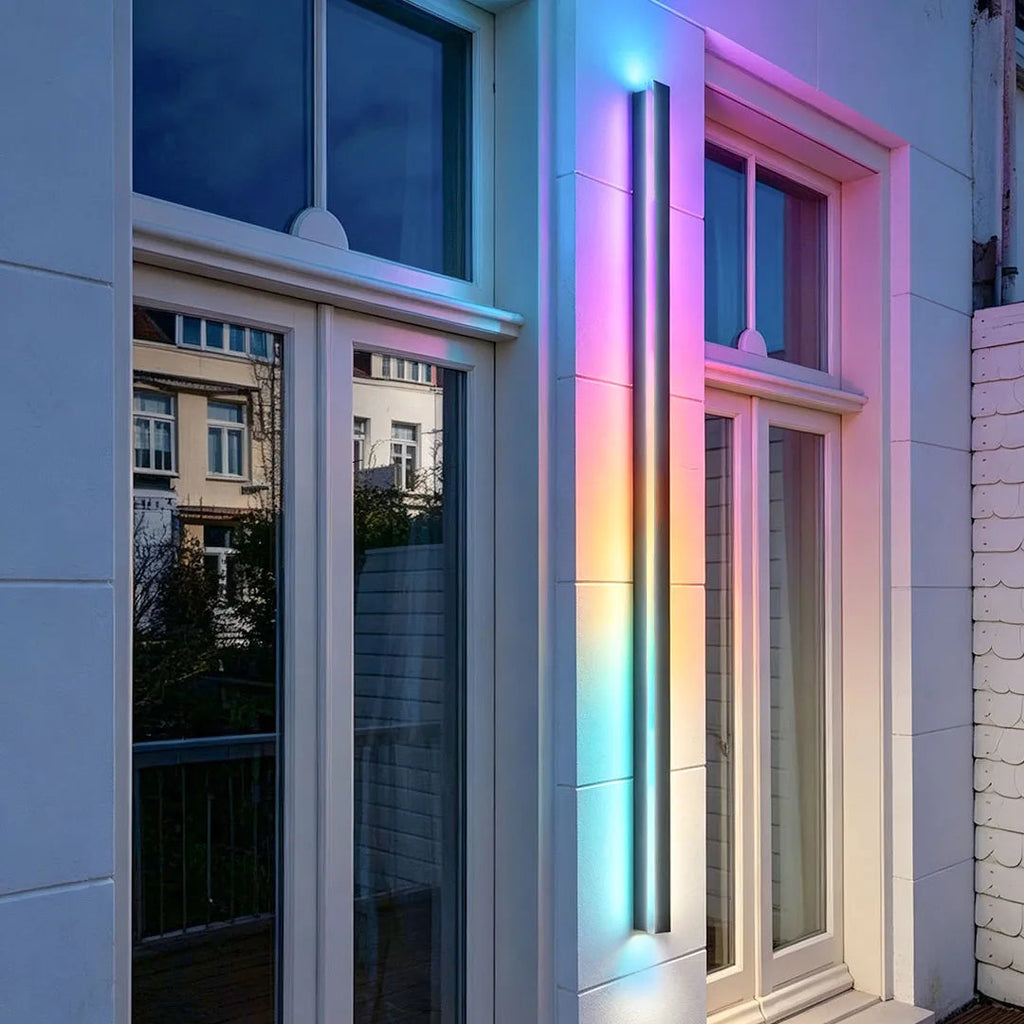 Linear | LED Outdoor Strip Wall Light, Long Black Exterior Wall Lamp, IP65 Waterproof Porch Light