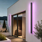 Linear | LED Outdoor Strip Wall Light, Long Black Exterior Wall Lamp, IP65 Waterproof Porch Light
