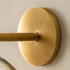 Xeno | Glass Wall Sconce, Antique Brass Bathroom Vanity Light, 1 to 3 Light Farmhouse Wall Light