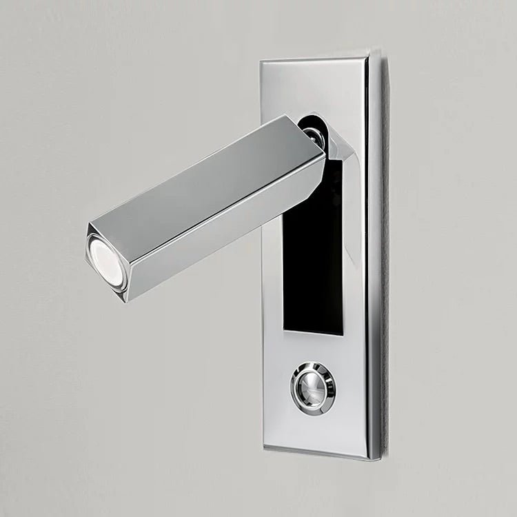 Fold | Recessed Bedside Wall Light, Flush Mount LED Reading Lamp, Adjustable Hotel Style Headboard Sconce