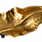 Fern | Decorative Tray, Gold Leaf Catchall, Jewelry and Key Tray for Coffee Table and Console