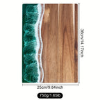 Wave | Resin Acacia Cutting Board, Ocean Wave Epoxy Charcuterie Board, Cheese and Serving Board