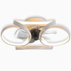 Bloom | Flower Ceiling Fan with Light and Remote, Flush Mount Dimmable LED Fan for Bedroom
