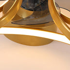 Bloom | Flower Ceiling Fan with Light and Remote, Flush Mount Dimmable LED Fan for Bedroom
