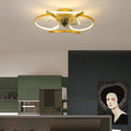 Bloom | Flower Ceiling Fan with Light and Remote, Flush Mount Dimmable LED Fan for Bedroom