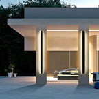 Gate | Linear LED Outdoor Wall Light, Long Black Exterior Wall Lamp, Waterproof Porch Strip Light
