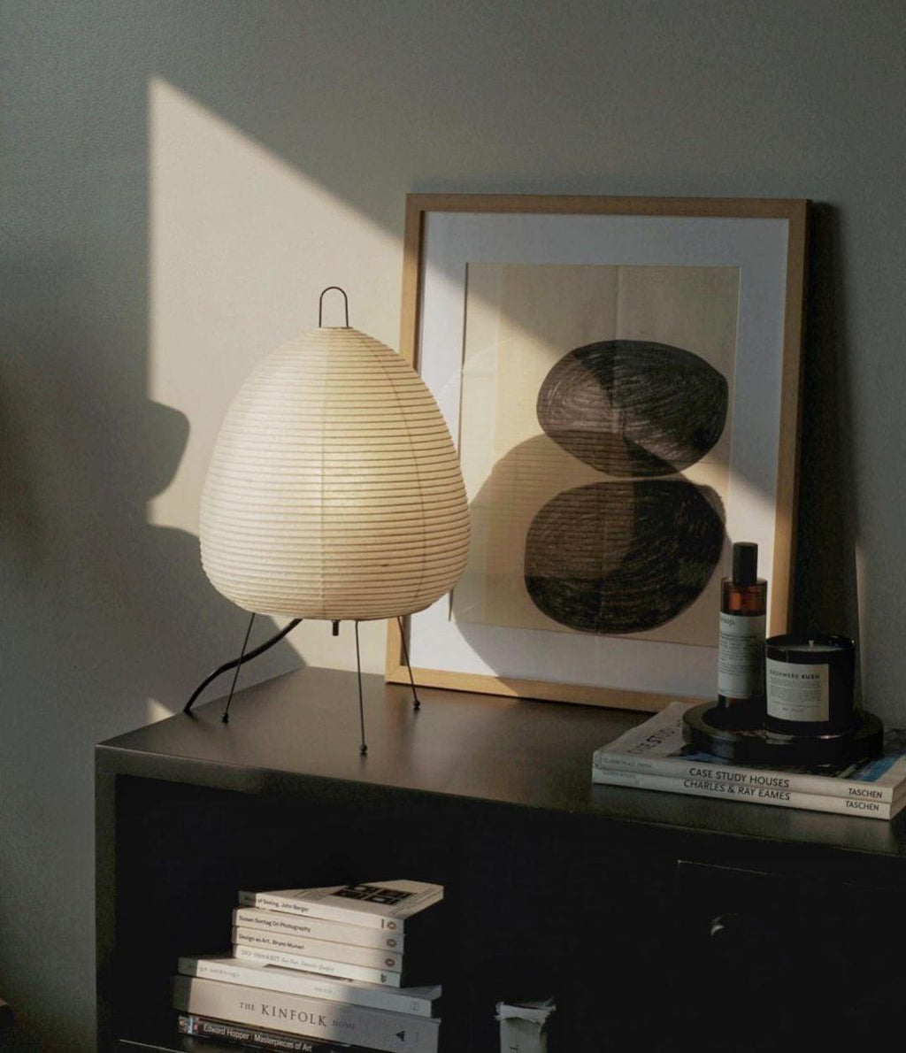 Gifu | Rice Paper Table Lamp, Japanese Paper Lantern Lamp, Handmade Japandi Bedside and Desk Lamp