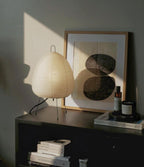 Gifu | Rice Paper Table Lamp, Japanese Paper Lantern Lamp, Handmade Japandi Bedside and Desk Lamp