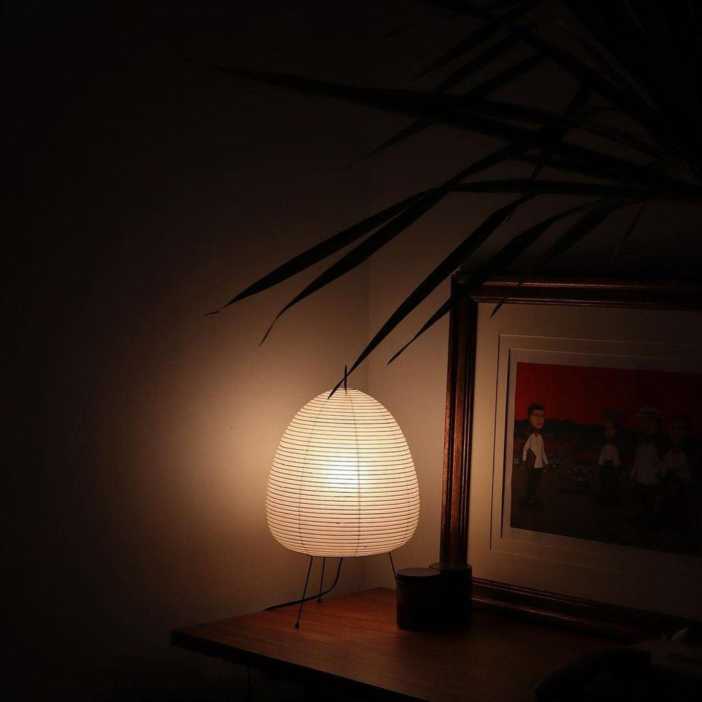 Gifu | Rice Paper Table Lamp, Japanese Paper Lantern Lamp, Handmade Japandi Bedside and Desk Lamp