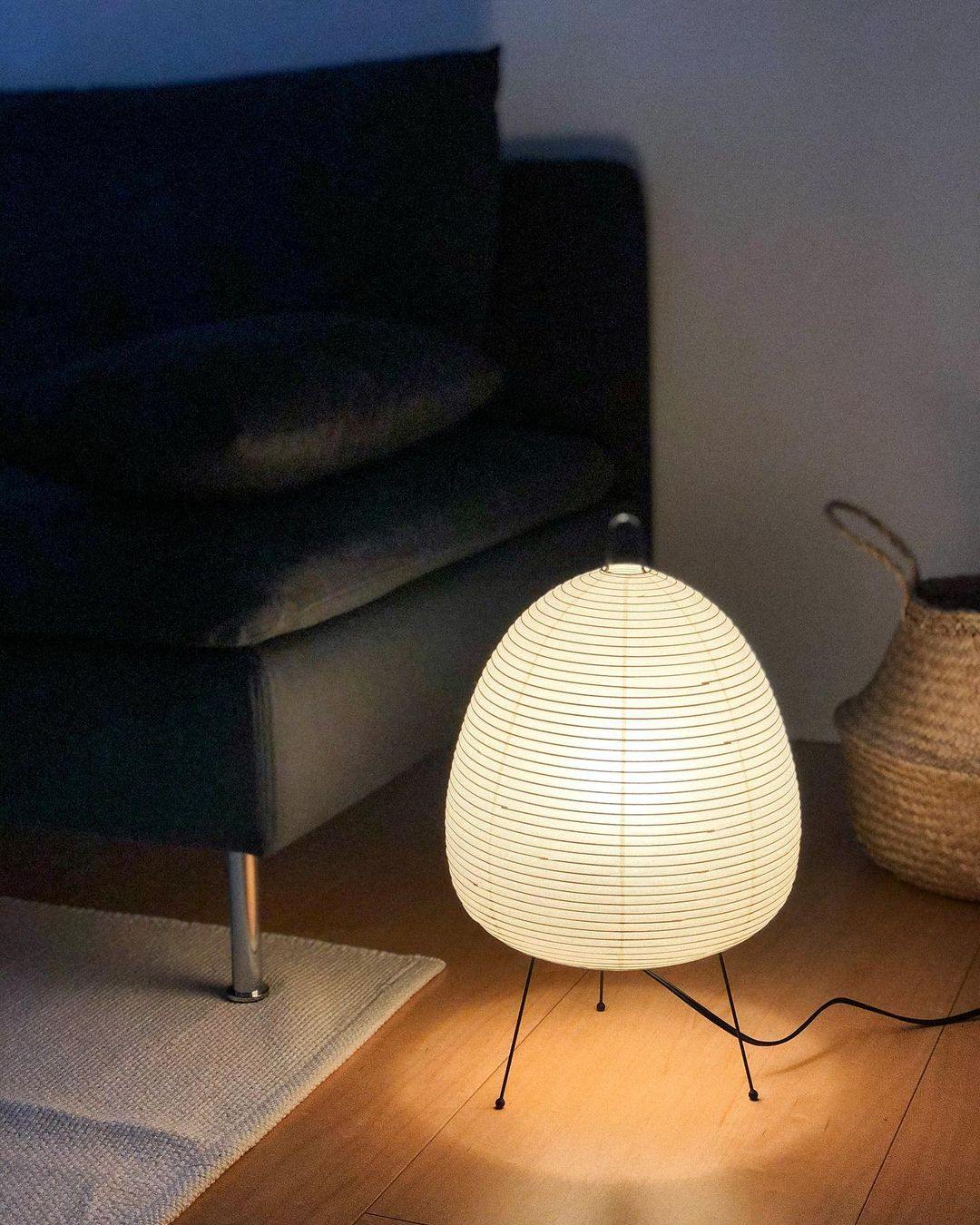 Gifu | Rice Paper Table Lamp, Japanese Paper Lantern Lamp, Handmade Japandi Bedside and Desk Lamp