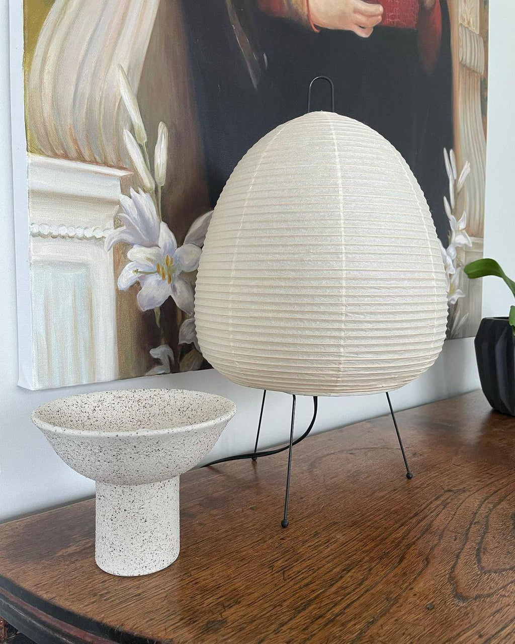 Gifu | Rice Paper Table Lamp, Japanese Paper Lantern Lamp, Handmade Japandi Bedside and Desk Lamp