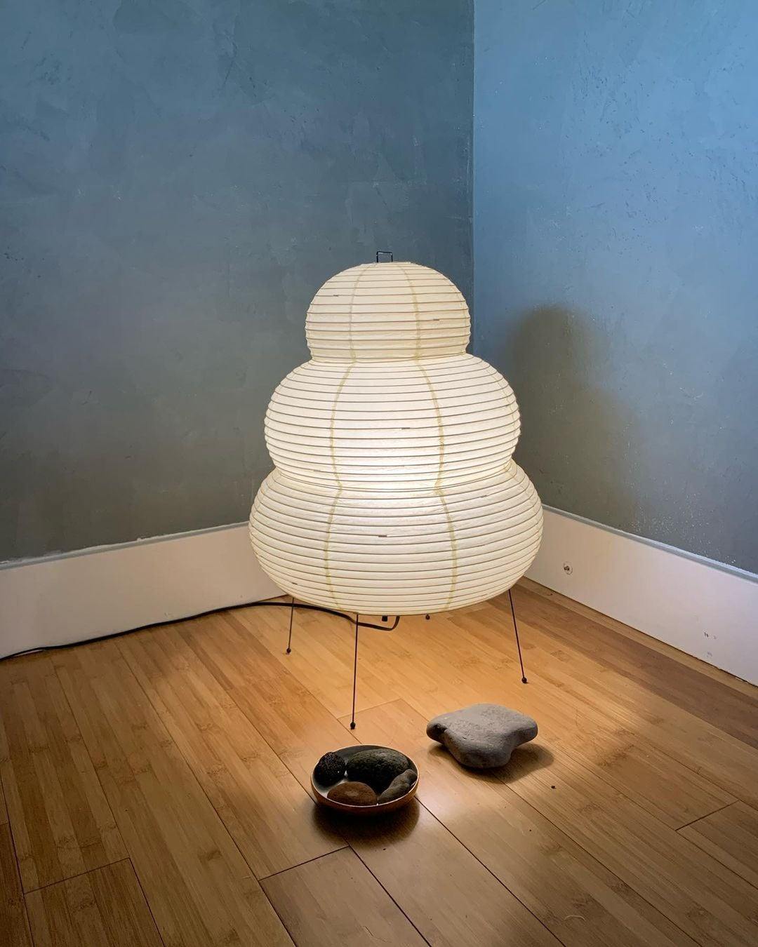 Gifu | Rice Paper Table Lamp, Japanese Paper Lantern Lamp, Handmade Japandi Bedside and Desk Lamp