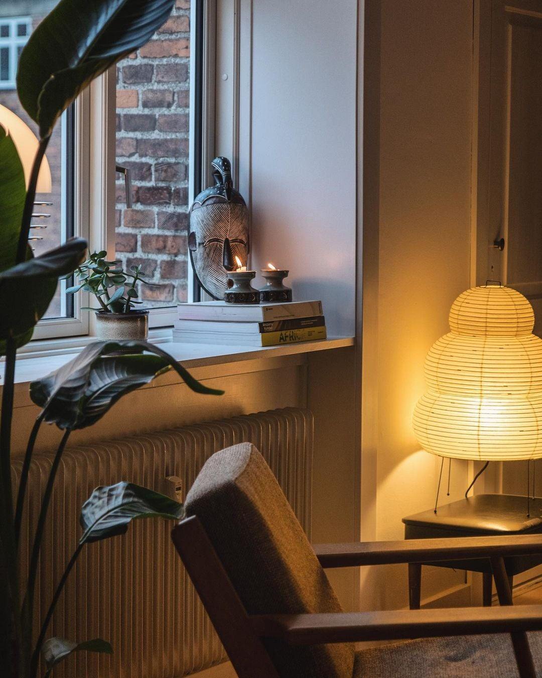 Gifu | Rice Paper Table Lamp, Japanese Paper Lantern Lamp, Handmade Japandi Bedside and Desk Lamp