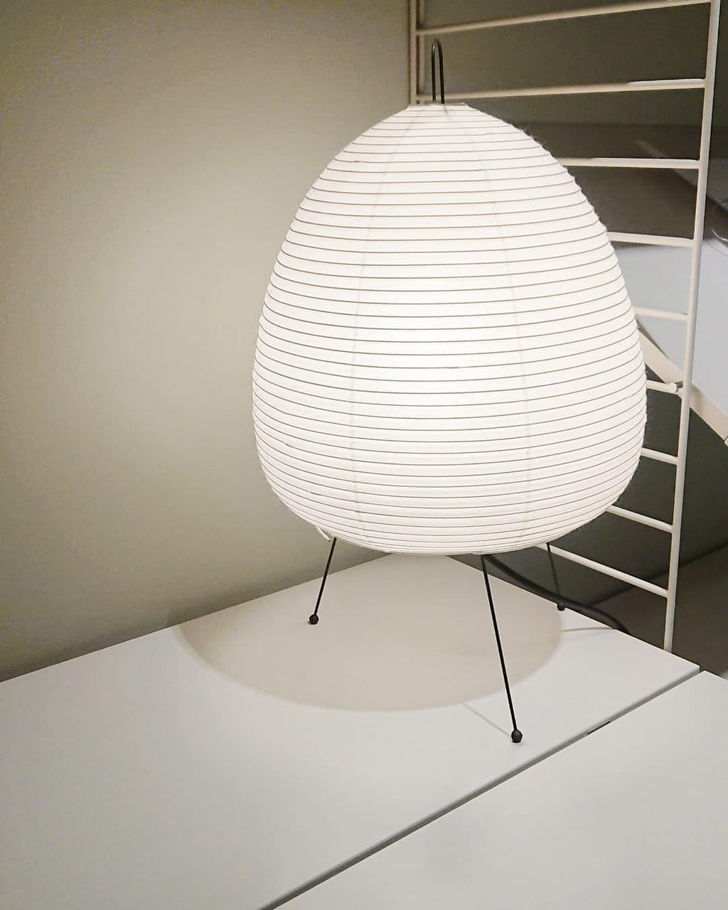 Gifu | Rice Paper Table Lamp, Japanese Paper Lantern Lamp, Handmade Japandi Bedside and Desk Lamp