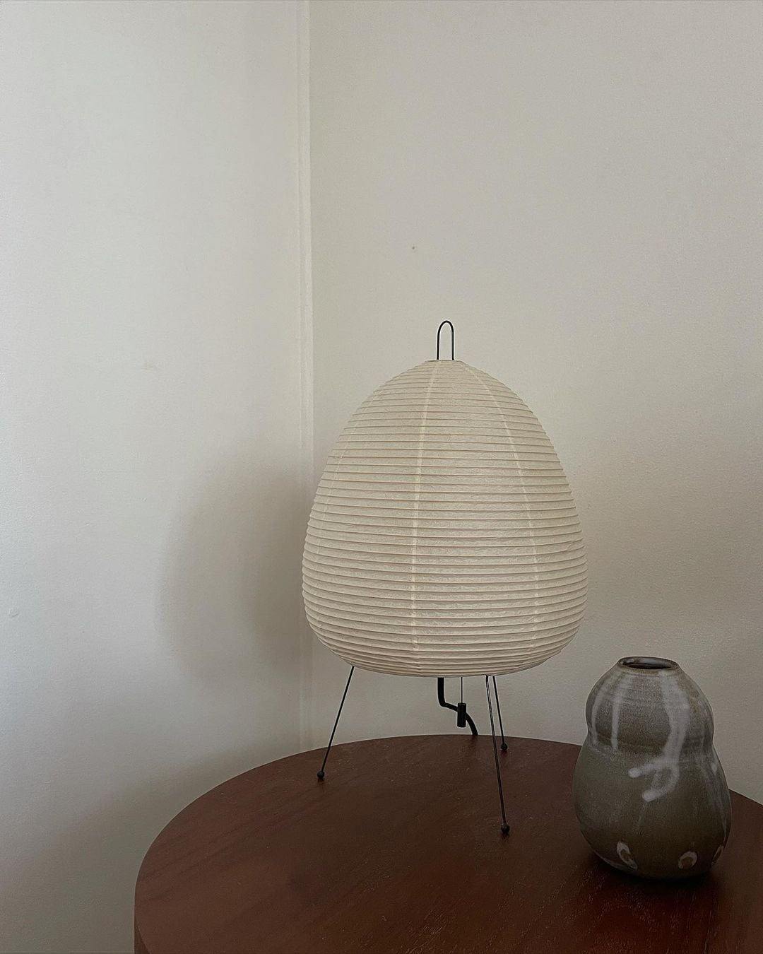 Gifu | Rice Paper Table Lamp, Japanese Paper Lantern Lamp, Handmade Japandi Bedside and Desk Lamp