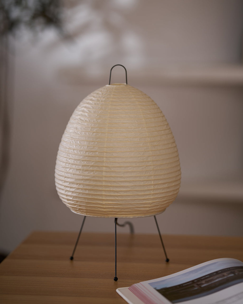 Gifu | Rice Paper Table Lamp, Japanese Paper Lantern Lamp, Handmade Japandi Bedside and Desk Lamp