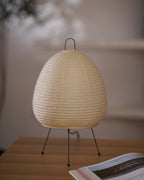 Gifu | Rice Paper Table Lamp, Japanese Paper Lantern Lamp, Handmade Japandi Bedside and Desk Lamp